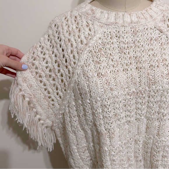 Universal Thread cream tan fringe sweater - Picture 7 of 10